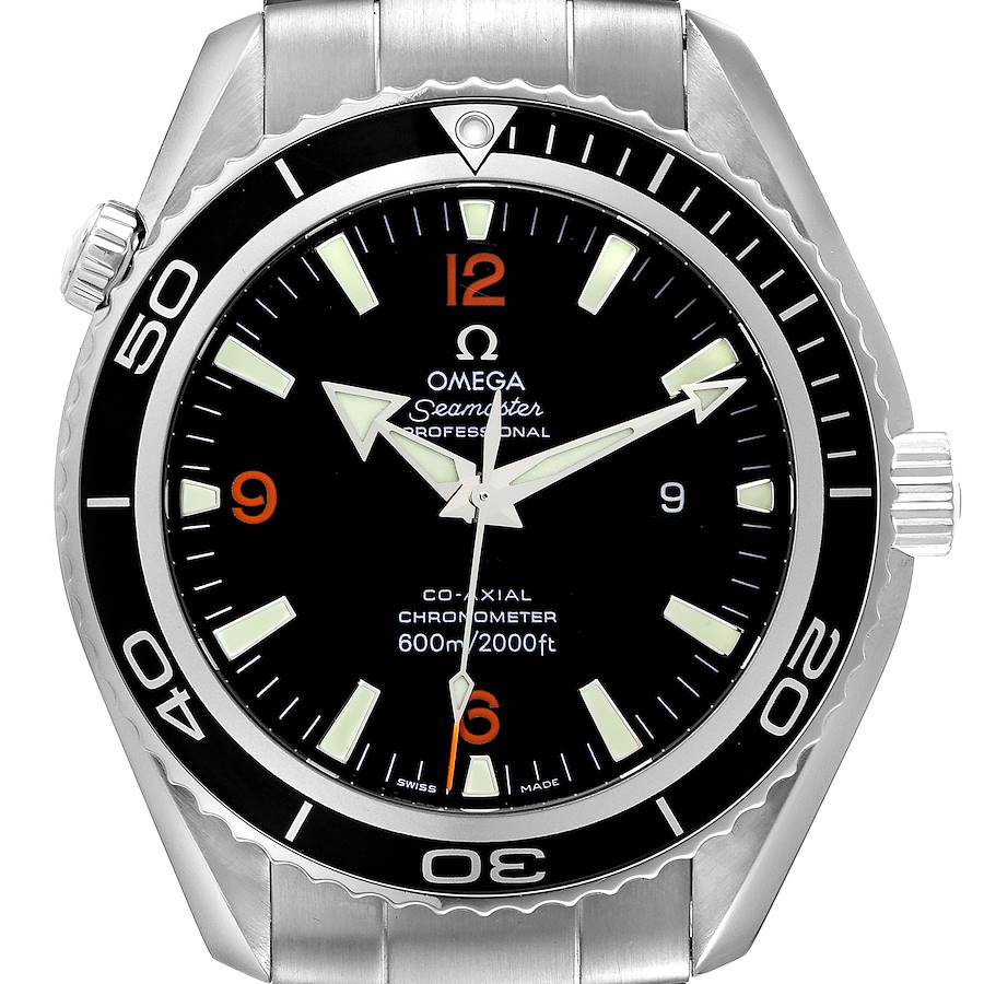 Omega Seamaster Planet Ocean XL Co-Axial Steel Mens Watch 2200.51.00 Box Card SwissWatchExpo