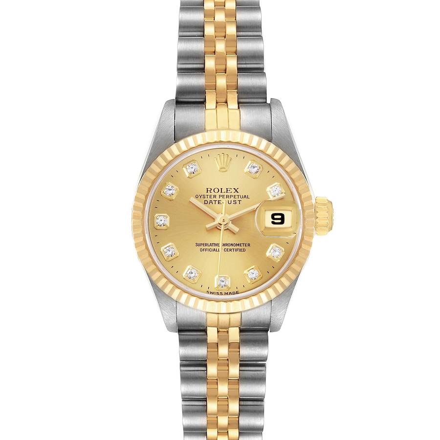 NOT FOR SALE Rolex Datejust 26mm Steel Yellow Gold Diamond Dial Ladies Watch 69173 PARTIAL PAYMENT SwissWatchExpo
