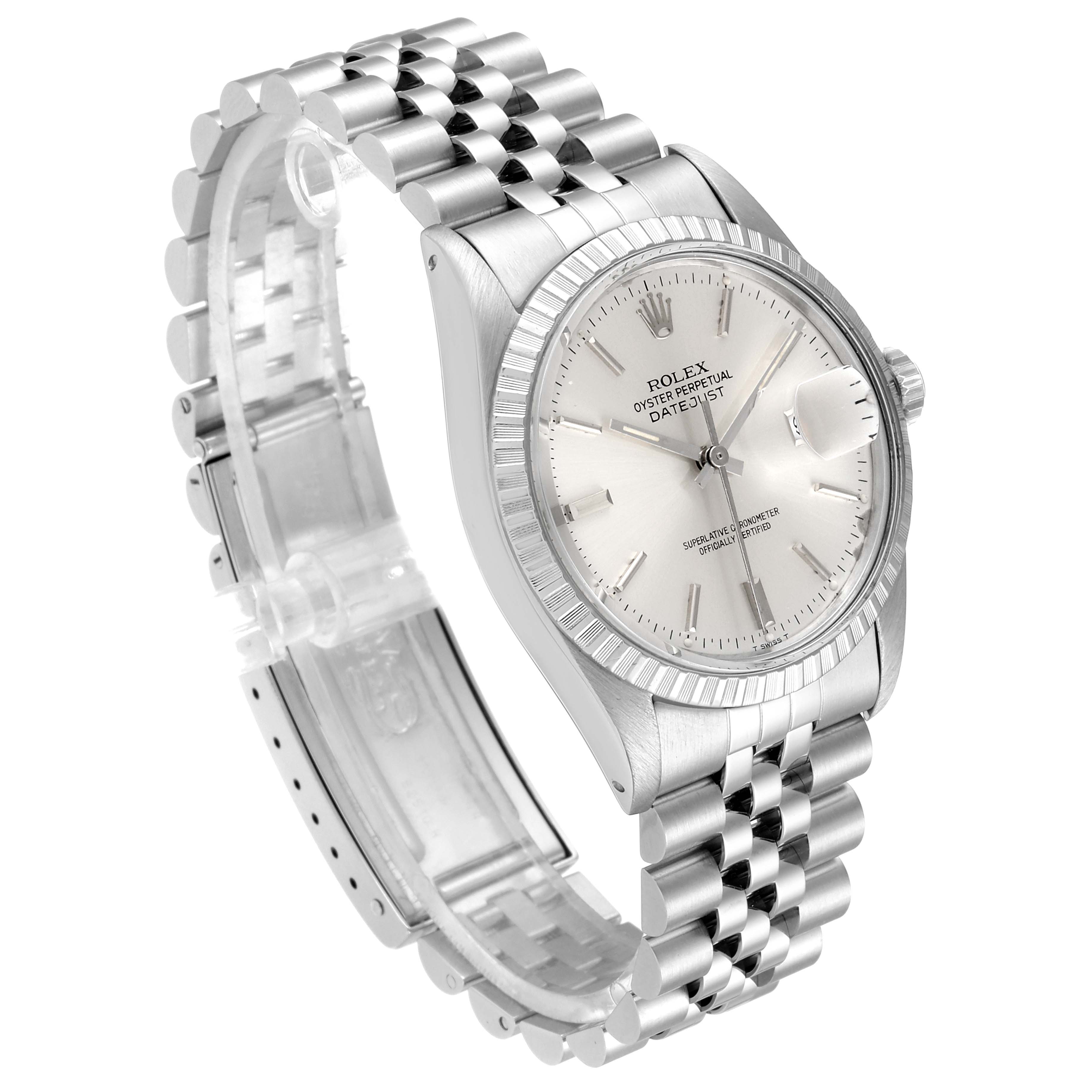 This Rolex Vintage Collection 16030 Men's Stainless Steel Silver Dial 16030 Men's Stainless Steel Silver Dial model is shown at a slight angle, displaying the full face, bezel, and bracelet.