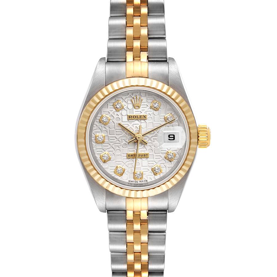 Rolex Datejust Steel Yellow Gold Diamond Anniversary Dial Ladies Watch 79173 SwissWatchExpo