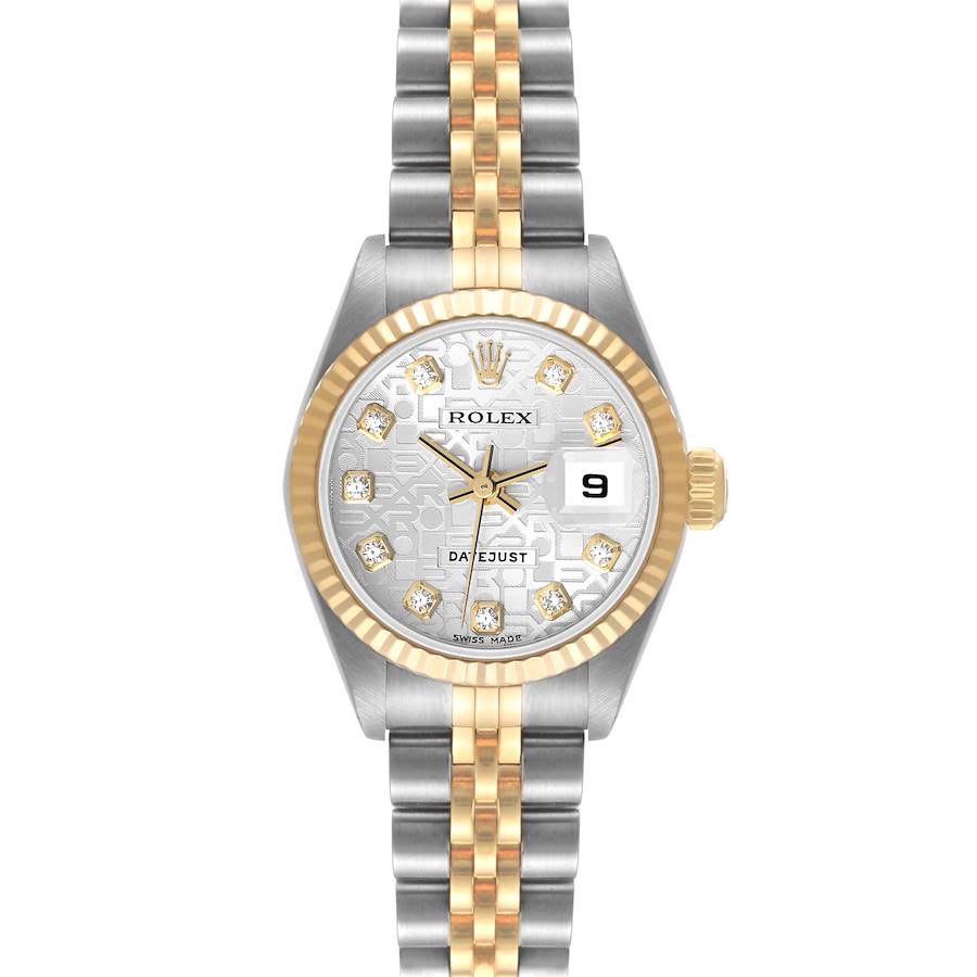 Rolex Datejust Steel Yellow Gold Diamond Anniversary Dial Ladies Watch 79173 SwissWatchExpo