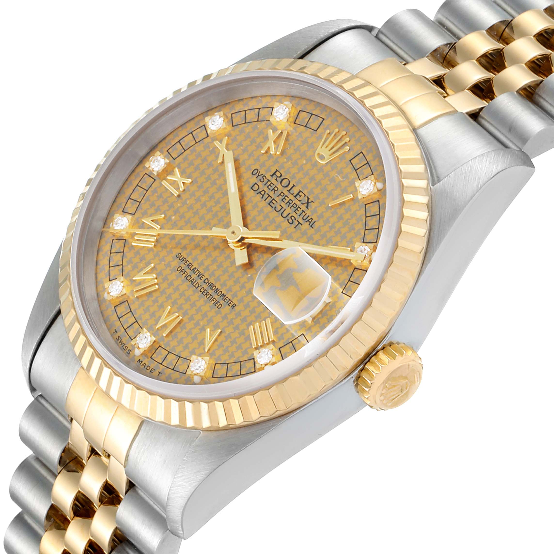 rolex houndstooth dial