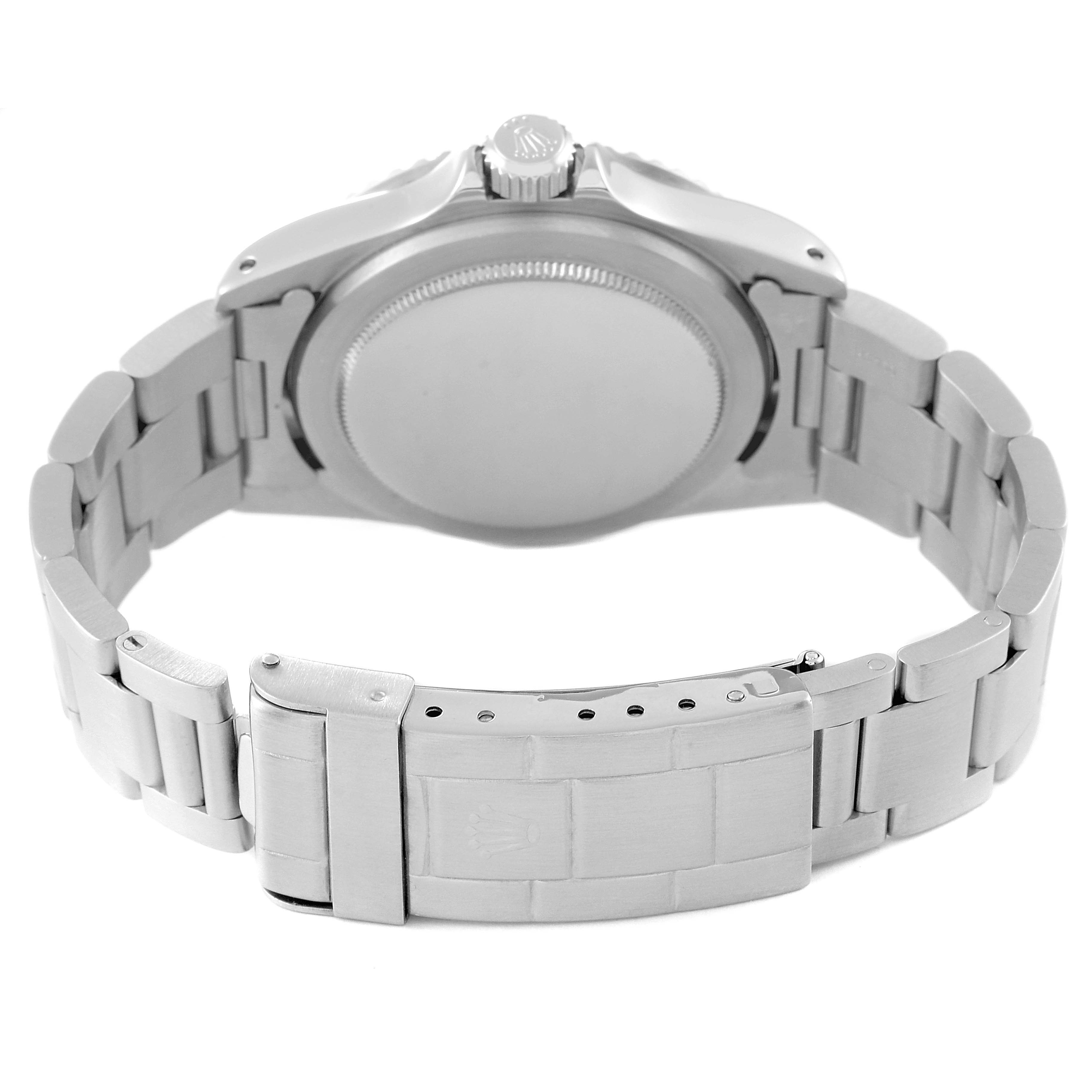 This image shows the back and clasp of a Rolex Submariner 5513 Men's Stainless Steel Black Dial 5513 Men's Stainless Steel Black Dial watch.