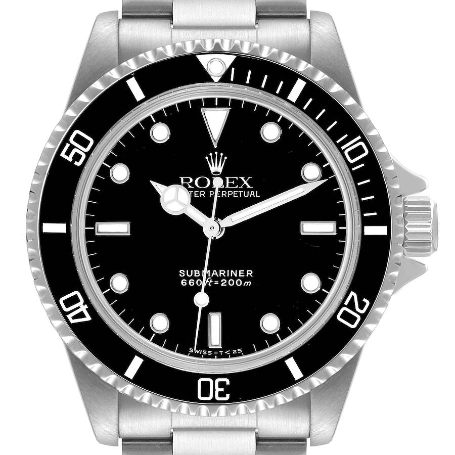 Rolex Submariner Black Dial Vintage Steel Mens Watch 5513 Box Service Card SwissWatchExpo