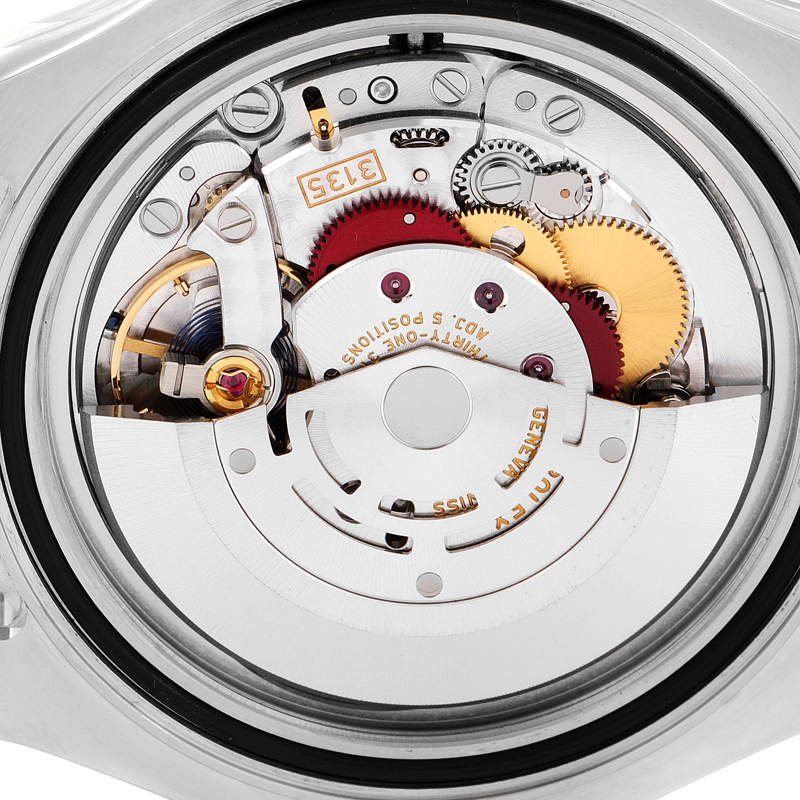 The image shows the internal movement mechanism of a Rolex Yacht-Master 116622 Men's Stainless Steel Grey Dial 116622 Men's Stainless Steel Grey Dial watch from a back angle.