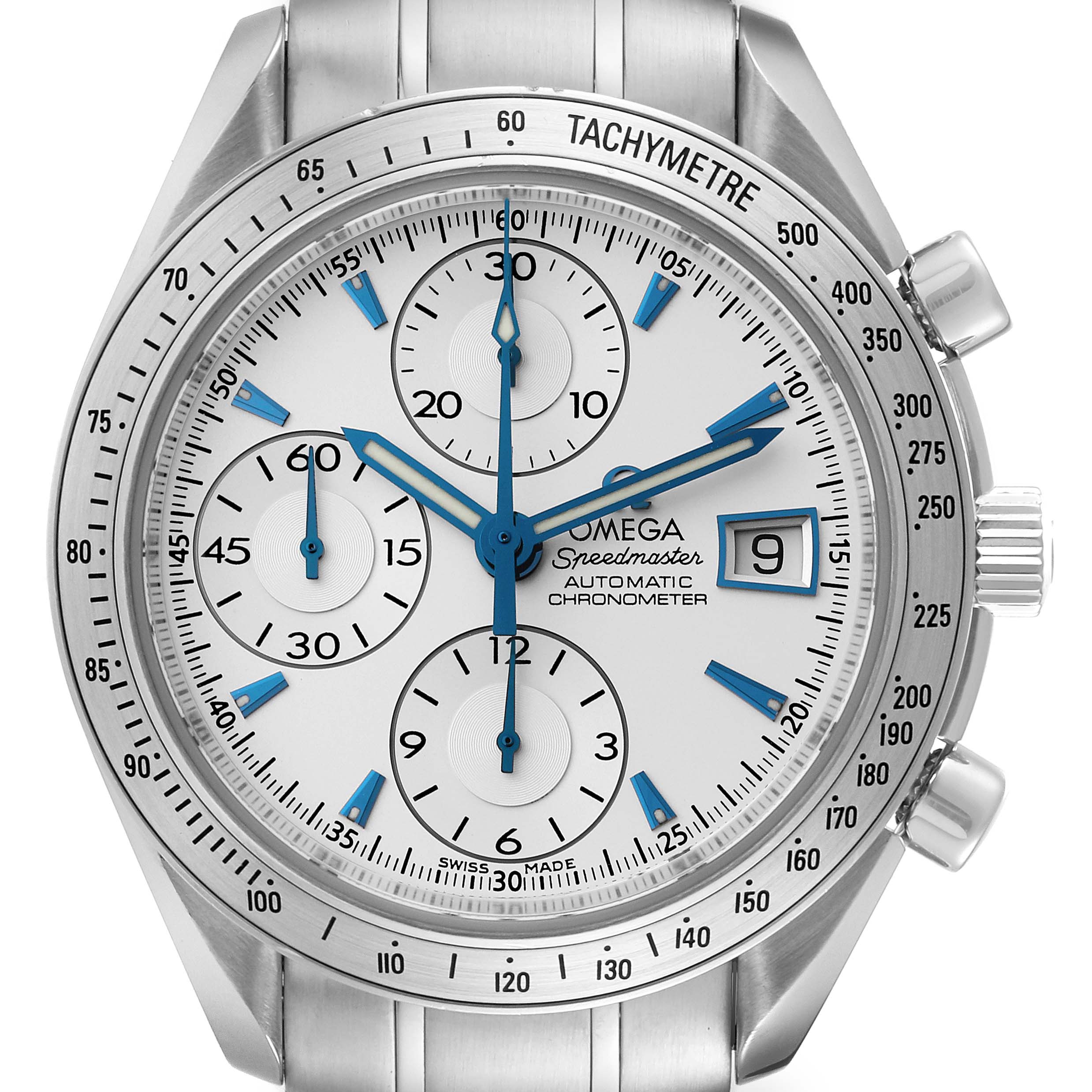 Silver dial chronograph new arrivals