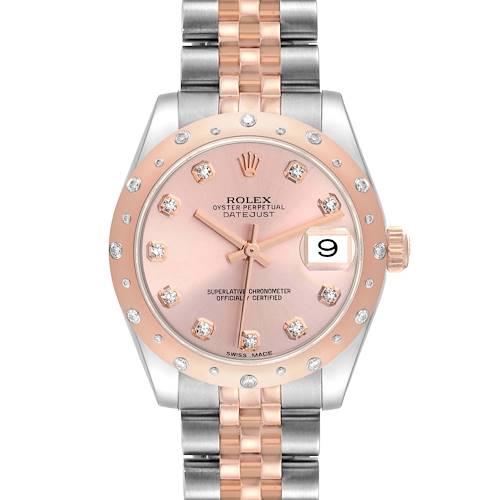 Photo of NOT FOR SALE Rolex Datejust Midsize Steel Rose Gold Diamond Ladies Watch 178341 PARTIAL PAYMENT