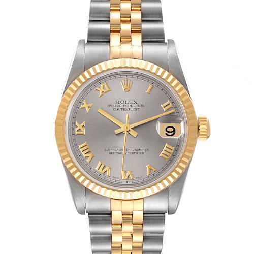 Photo of Rolex Datejust Midsize Steel Yellow Gold Slate Dial Ladies Watch 78273