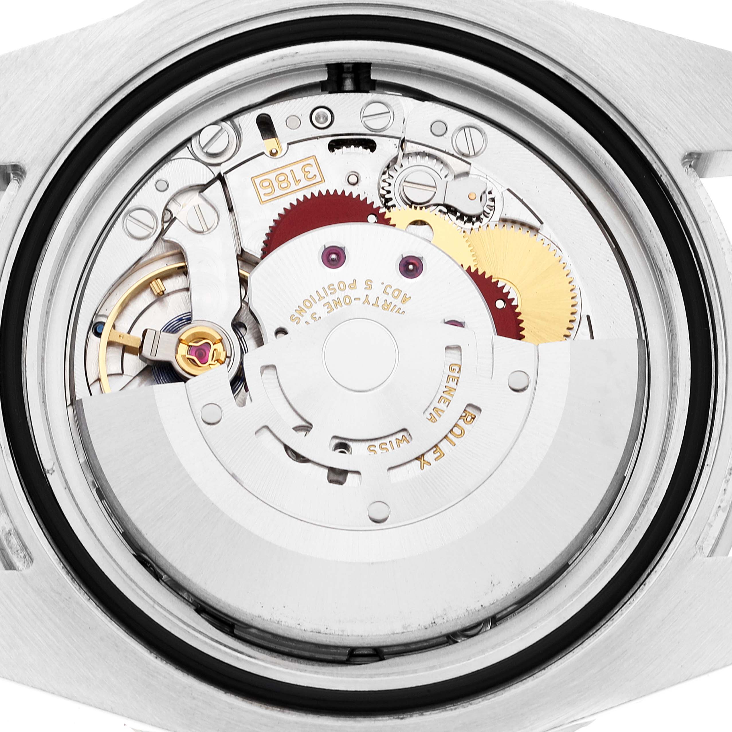 This image shows the inner mechanical movement of a Rolex GMT-Master 116710 Men
s Stainless Steel Black Dial 116710 Men
s Stainless Steel Black Dial watch, viewed from the back.