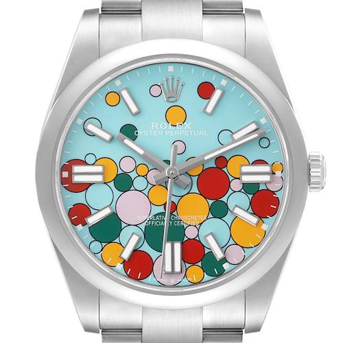 Photo of Rolex Oyster Perpetual 41 Celebration Dial Steel Mens Watch 124300
