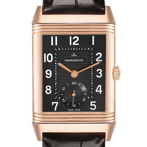 Photo of Jaeger LeCoultre Grande Reverso 976 Rose Gold Mens Watch Q3732470 Papers