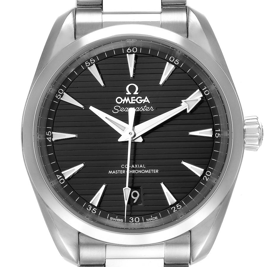 Omega Seamaster Aqua Terra Black Dial Watch 220.10.38.20.01.001 Box Card SwissWatchExpo
