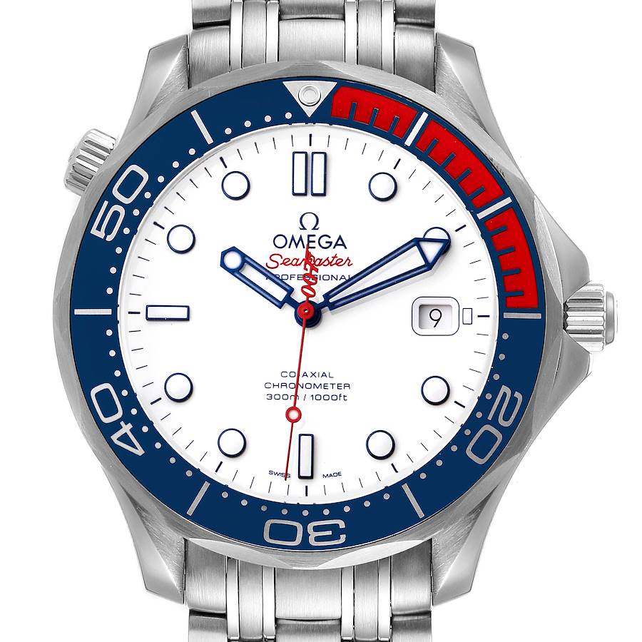 Omega Seamaster James Bond Co-Axial Watch 212.32.41.20.04.001 Box Card SwissWatchExpo