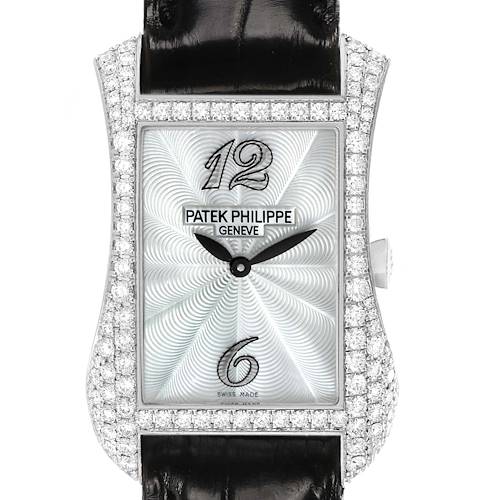 Photo of Patek Philippe Gondolo White Gold Mother of Pearl Diamond Ladies Watch 4973G