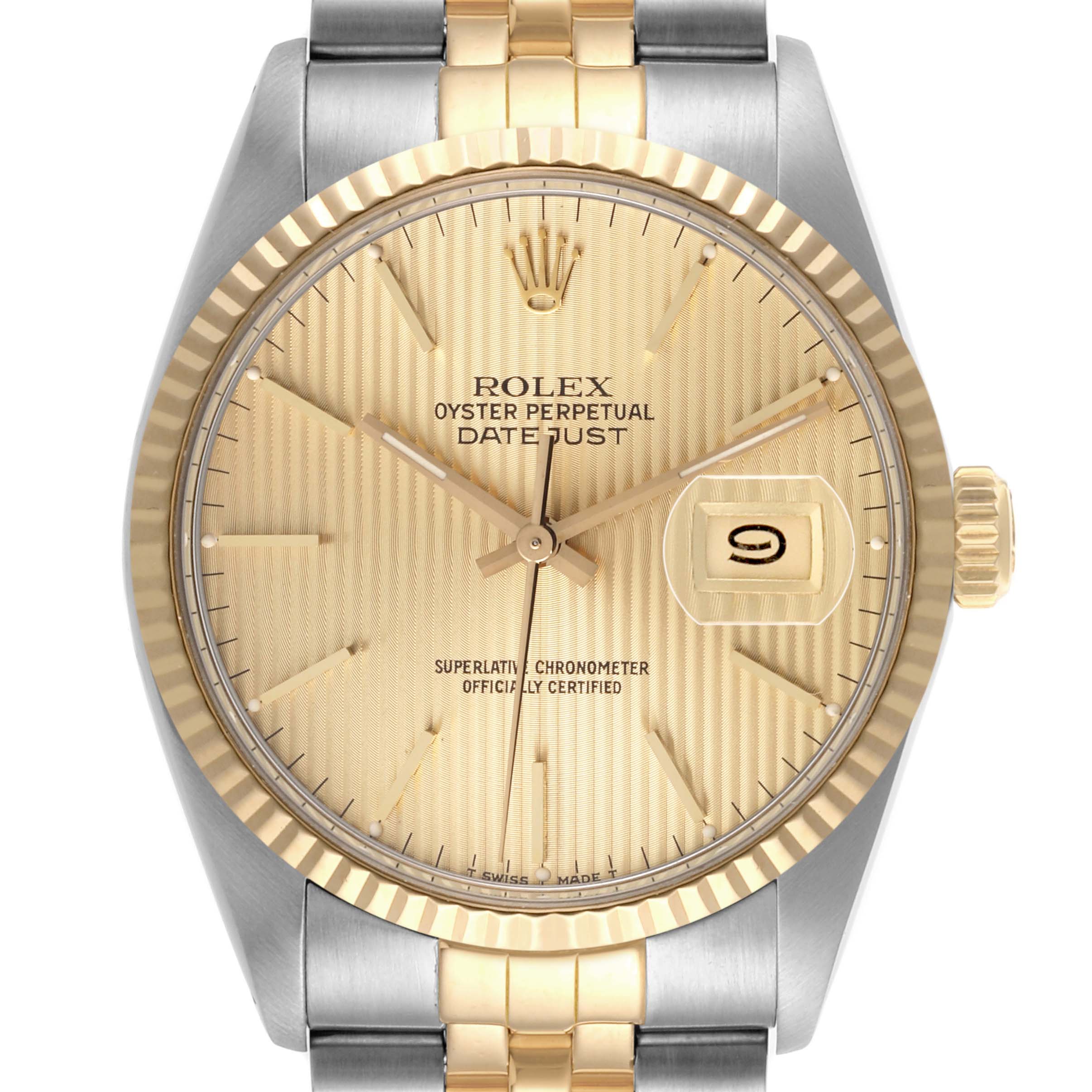 【美品】THE VINTAGE ROLEX rolex-datejust-36-steel-yellow