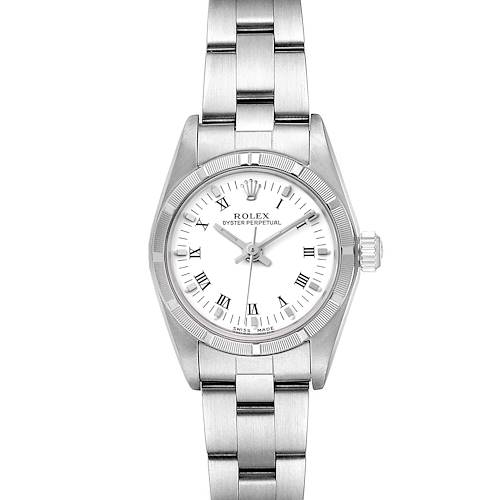Photo of Rolex Oyster Perpetual White Dial Steel Ladies Watch 76030