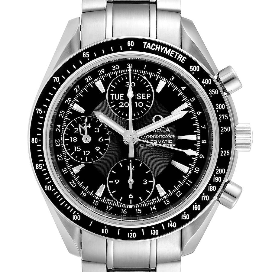 Omega Speedmaster Day-Date 40 Chronograph Watch 3220.50.00 Card SwissWatchExpo