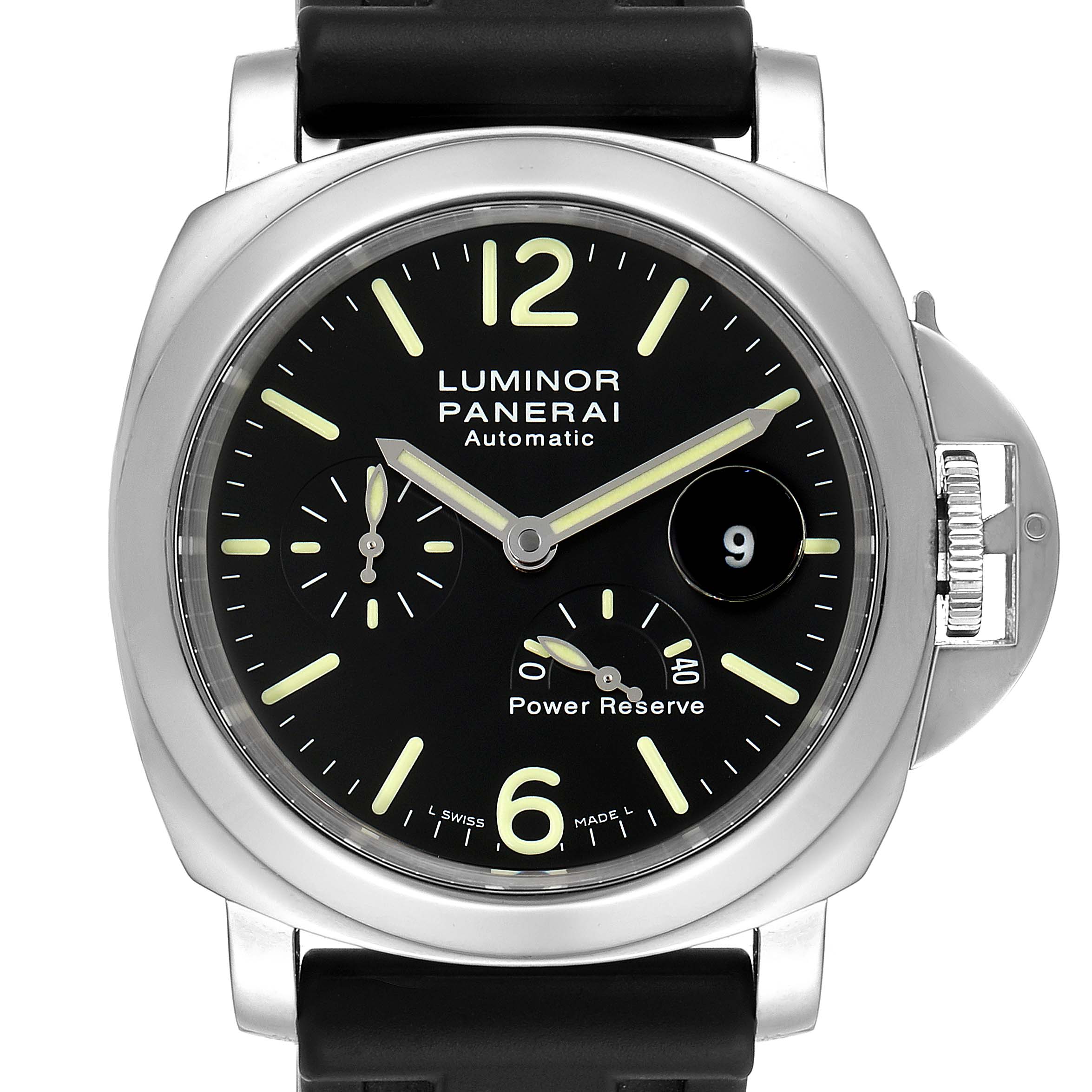 Panerai Luminor Power Reserve Automatic Mens Watch PAM00090 Box Papers ...