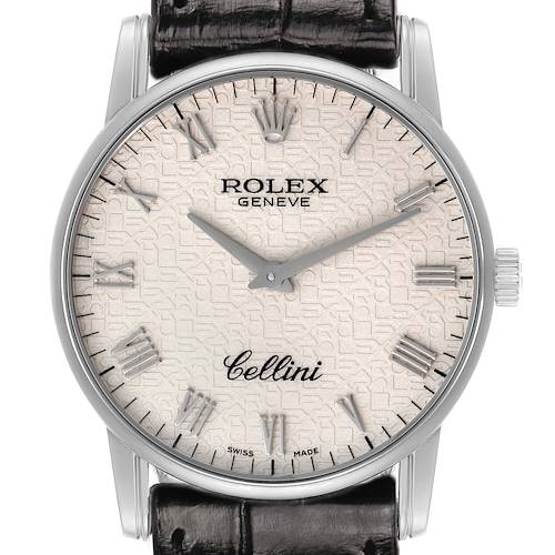 Photo of Rolex Cellini Classic White Gold Ivory Anniversary Dial Mens Watch 5116
