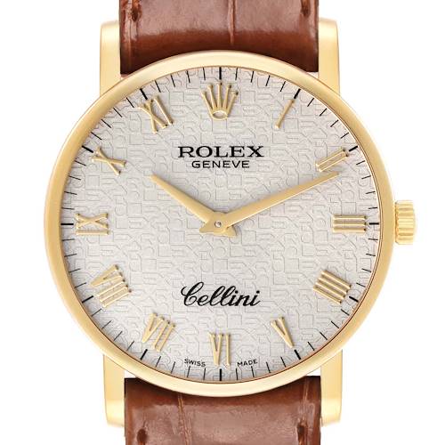 Photo of Rolex Cellini Classic Yellow Gold Ivory Anniversary Dial Mens Watch 5115