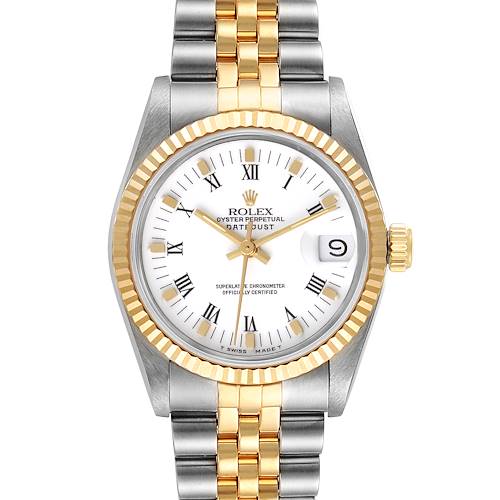 Photo of NOT FOR SALE Rolex Datejust Midsize 31 Steel Yellow Gold White Dial Ladies Watch 68273 PARTIAL PAYMENT