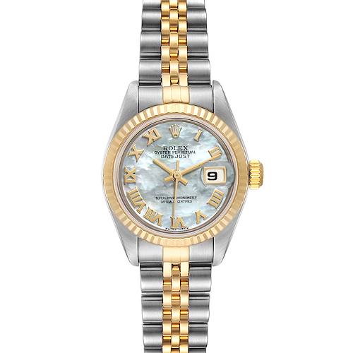 Photo of Rolex Datejust Steel Yellow Gold Mother of Pearl Dial Ladies Watch 69173