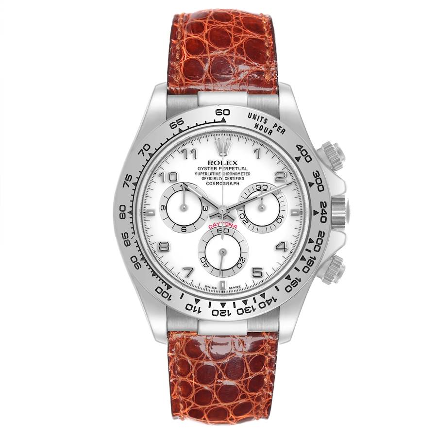 Rolex Daytona White Gold 116519 | Stock 65569 | SwissWatchExpo