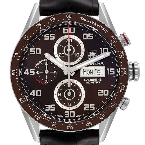 Photo of Tag Heuer Carrera Day-Date Brown Dial Automatic Mens Watch CV2A1S