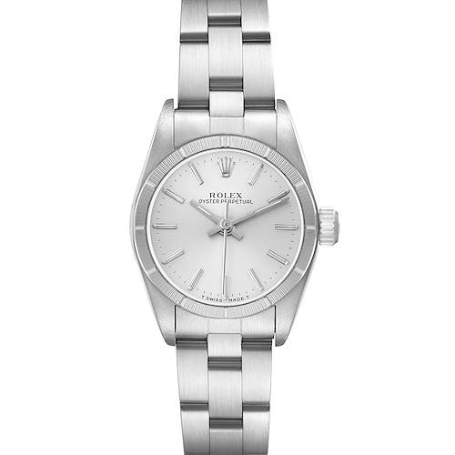Photo of Rolex Oyster Perpetual Silver Dial Steel Ladies Watch 67230