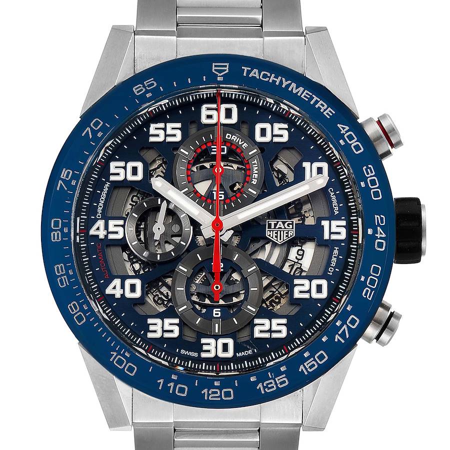 Tag Heuer Carrera Red Bull Racing Steel Mens Watch CAR2A1K Box Papers SwissWatchExpo