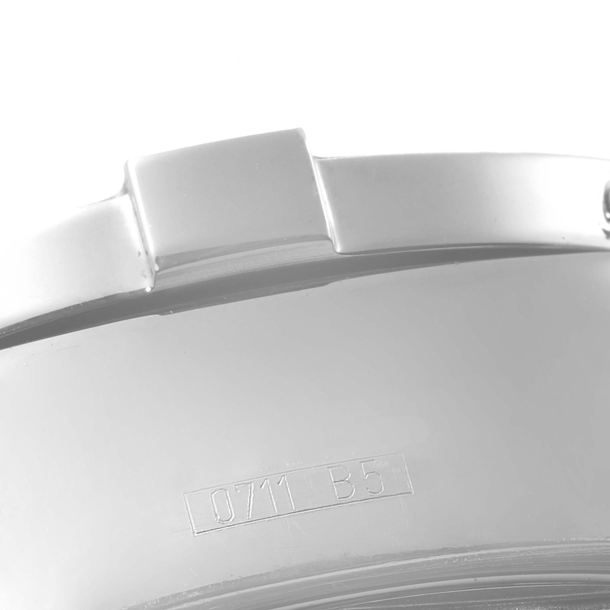 This image shows a close-up of the bezel with serial numbers on a Breitling Superocean A13340 Men's Stainless Steel Beige Dial A13340 Men's Stainless Steel Beige Dial watch.