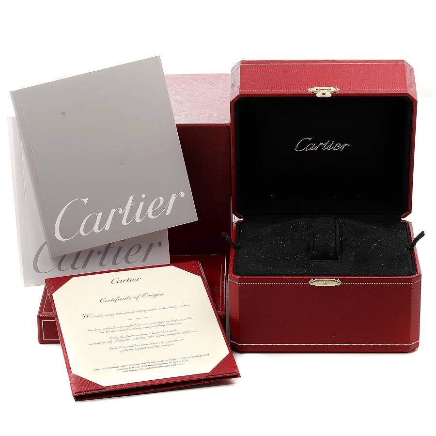 Cartier Diamond White Gold Love 6 Bracelet Pouch Papers
