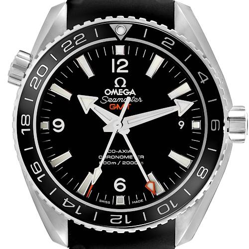 Photo of Omega Seamaster Planet Ocean GMT Steel Mens Watch 232.32.44.22.01.001 Box Card