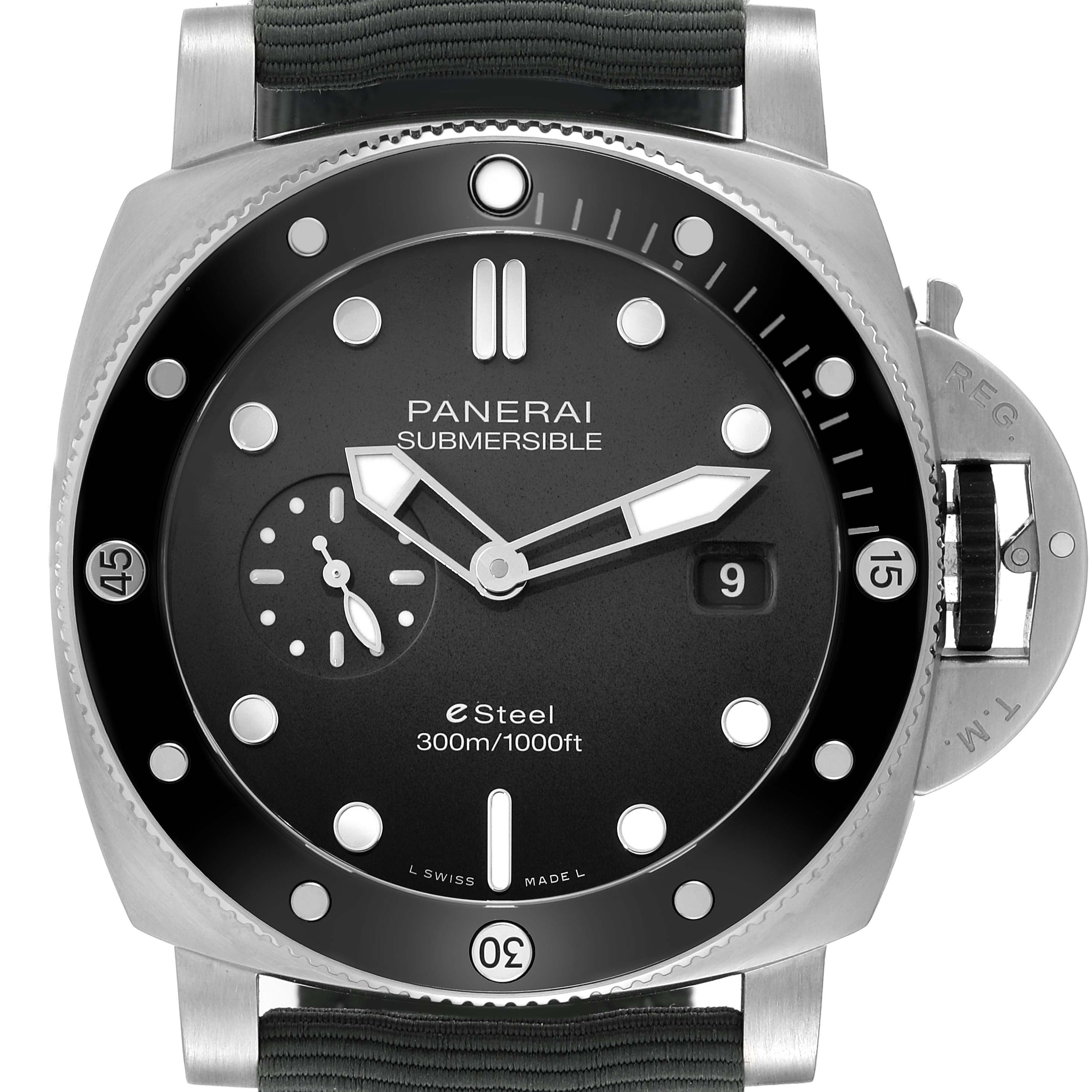 Panerai Submersible QuarantaQuattro Grigio Steel Mens Watch