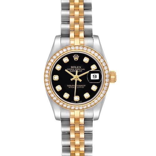 Photo of Rolex Datejust Steel Yellow Gold Diamond Ladies Watch 179383
