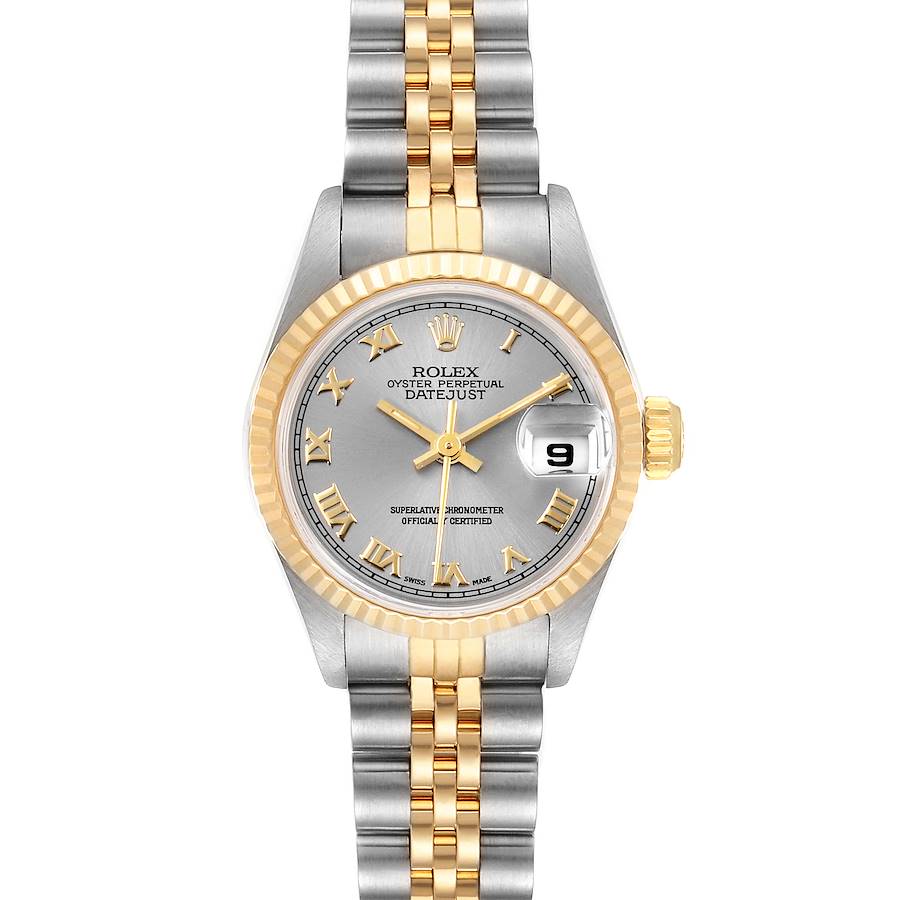 Rolex Datejust Steel Yellow Gold Silver Dial Ladies Watch 69173 Box SwissWatchExpo
