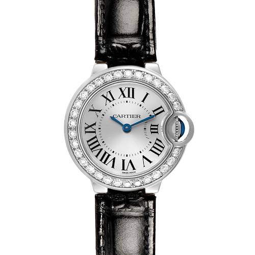 Photo of Cartier Ballon Bleu 28 White Gold Diamond Ladies Watch WE900351