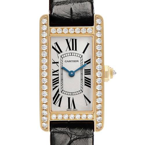 Photo of Cartier Tank Americaine Yellow Gold Diamond Ladies Watch WB707231