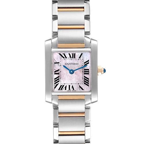 Photo of NOT FOR SALE Cartier Tank Francaise Steel Rose Gold MOP Dial Watch W51027Q4 PARTIAL PAYMENT