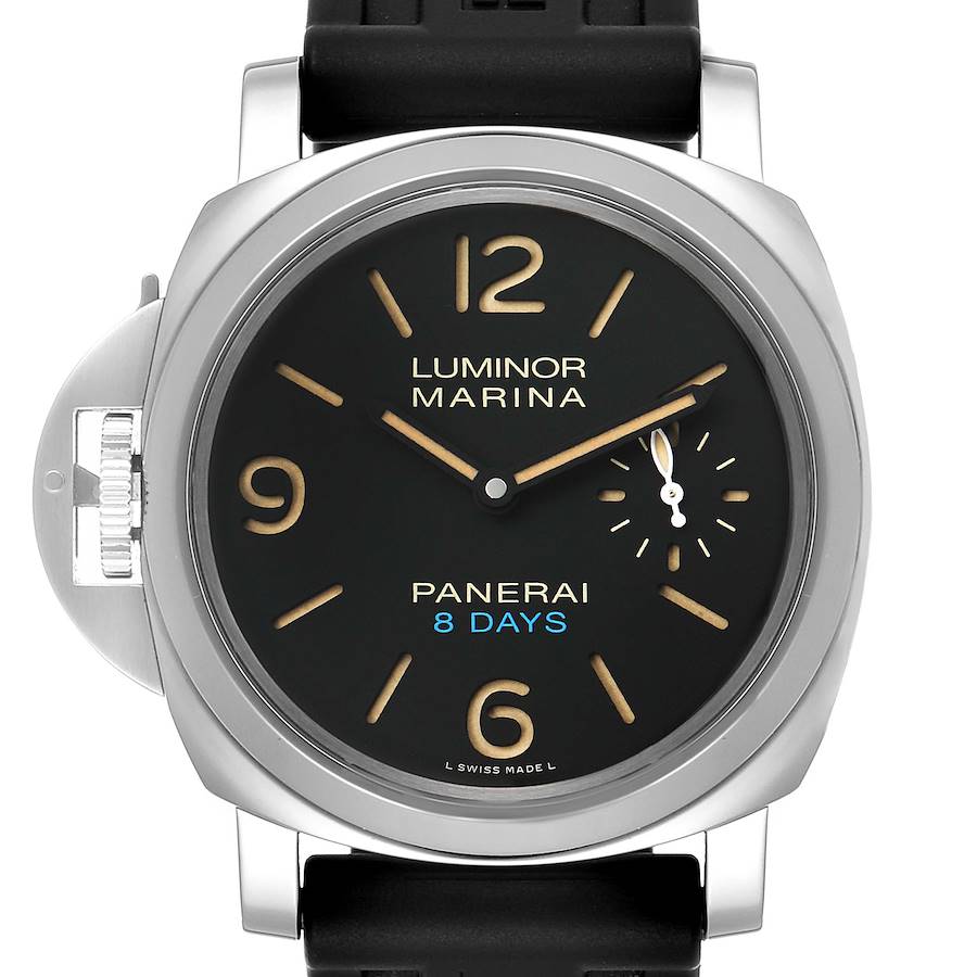 Panerai Luminor Marina 8 Days Left-Handed Mens Watch PAM00796 Box Papers SwissWatchExpo