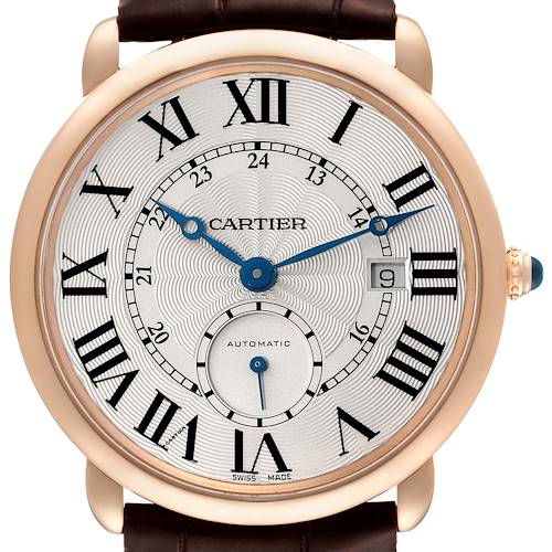 Photo of Cartier Ronde Louis Rose Gold Silver Dial Automatic Mens Watch W6801005