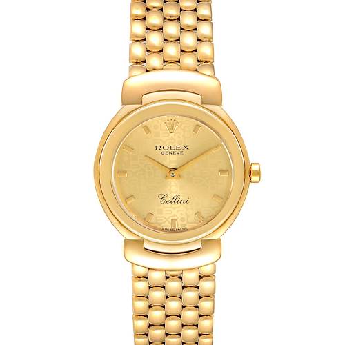 Photo of Rolex Cellini Yellow Gold Champagne Anniversary Dial Ladies Watch 6621