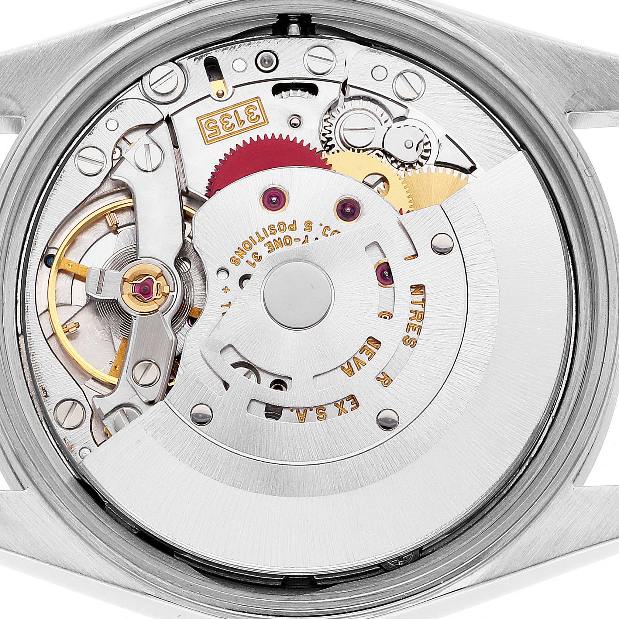 Rolex Date White Dial Engine Turned Bezel Steel Mens Watch 15210 Box Papers Swisswatchexpo 3496