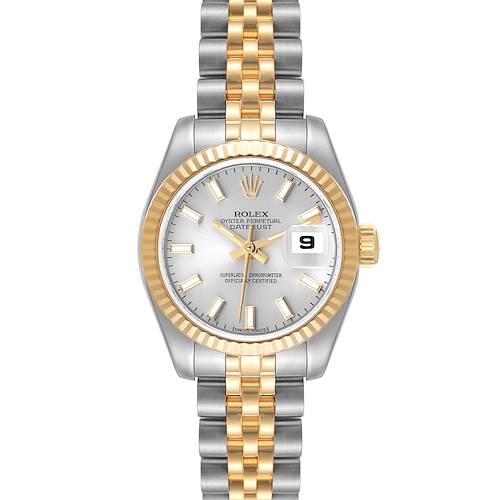 Photo of Rolex Datejust Steel Yellow Gold Silver Dial Ladies Watch 179173