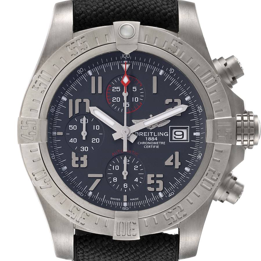 Breitling Avenger Bandit Grey Dial Titanium Chronograph Watch E13383 SwissWatchExpo