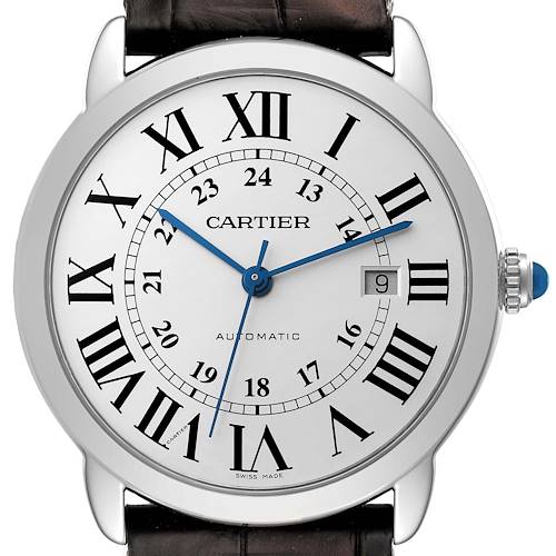 Photo of Cartier Ronde Solo XL Silver Dial Automatic Steel Mens Watch WSRN0022