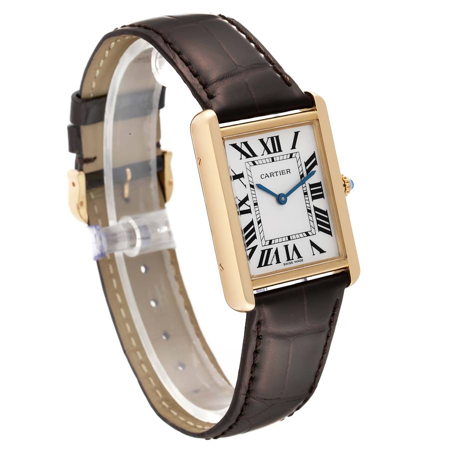 Cartier Tank Solo Large Yellow Gold Steel Mens Watch W5200004