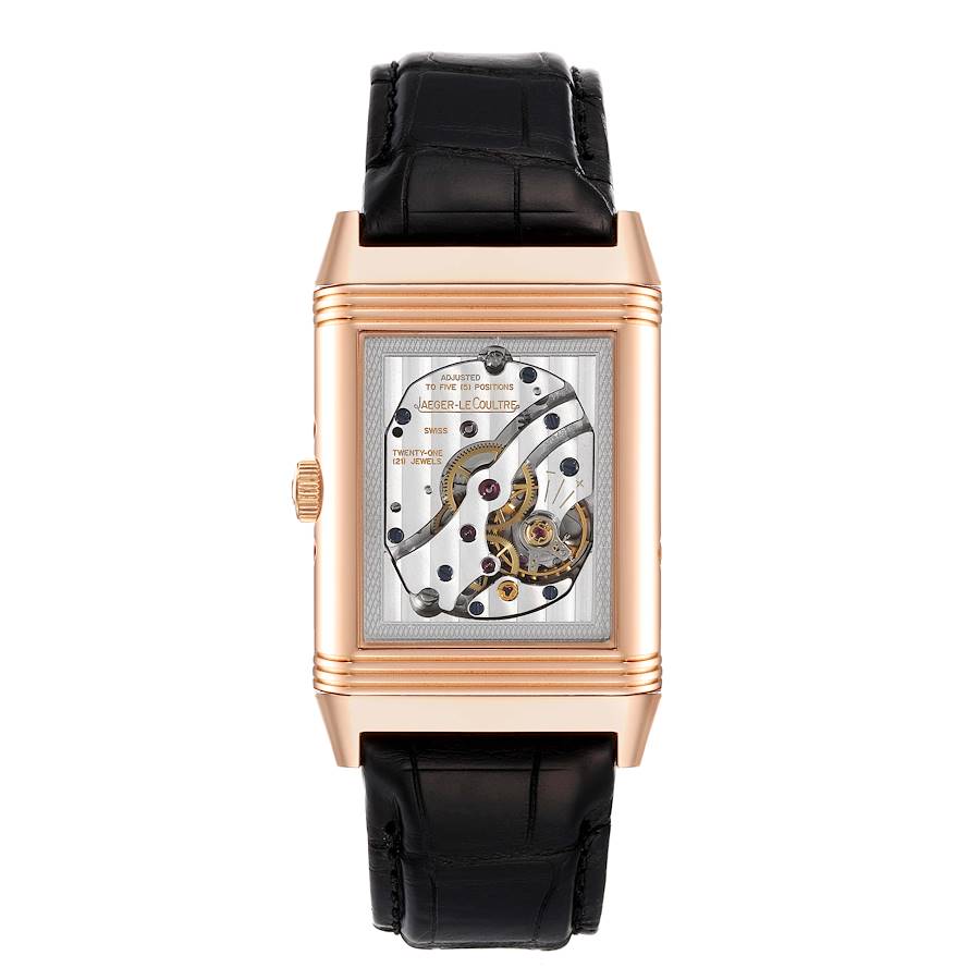 Jaeger LeCoultre Grande Reverso Calendar Moonphase Rose Gold Mens