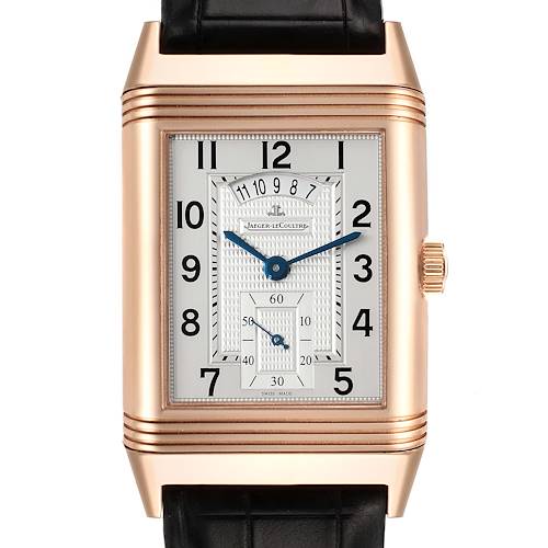 Photo of Jaeger LeCoultre Grande Reverso Duodate Rose Gold Watch 273.2.85 Q3742521 Box Papers