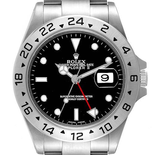 Photo of Rolex Explorer II Black Dial Automatic Steel Mens Watch 16570 Box Papers